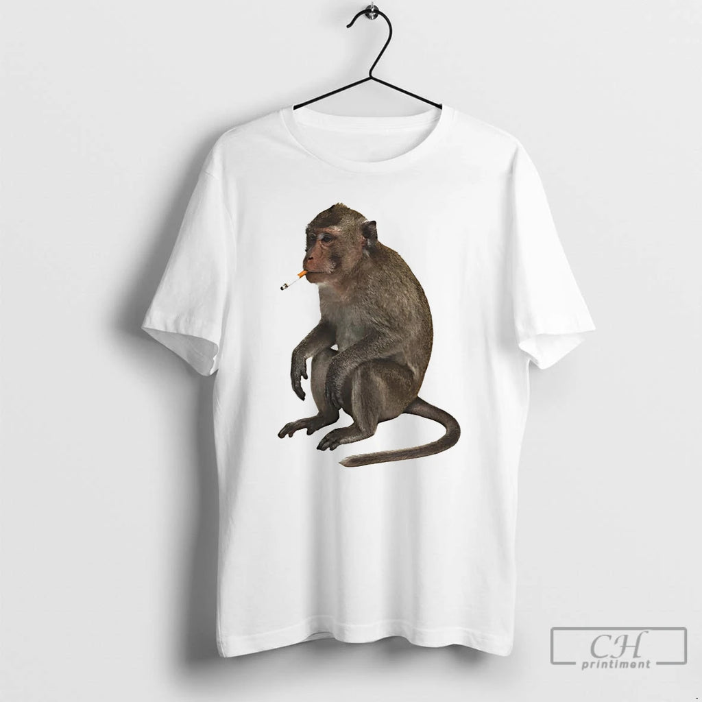 Premium Smoking Monkey Funny Meme