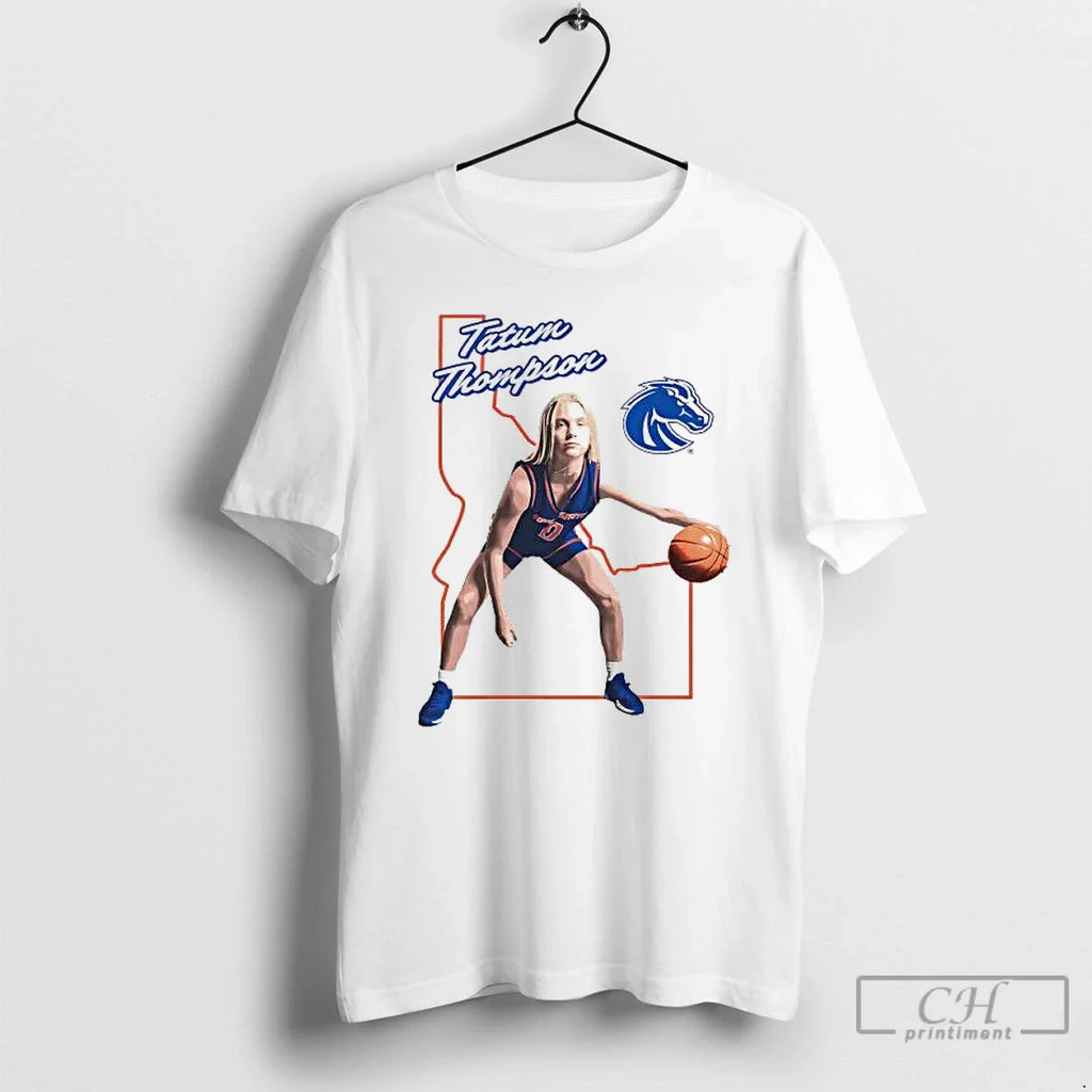 Tatum Thompson Illustrated Hometown Boise State Basketball T-Shirts, Hoodie, Sweatshirt