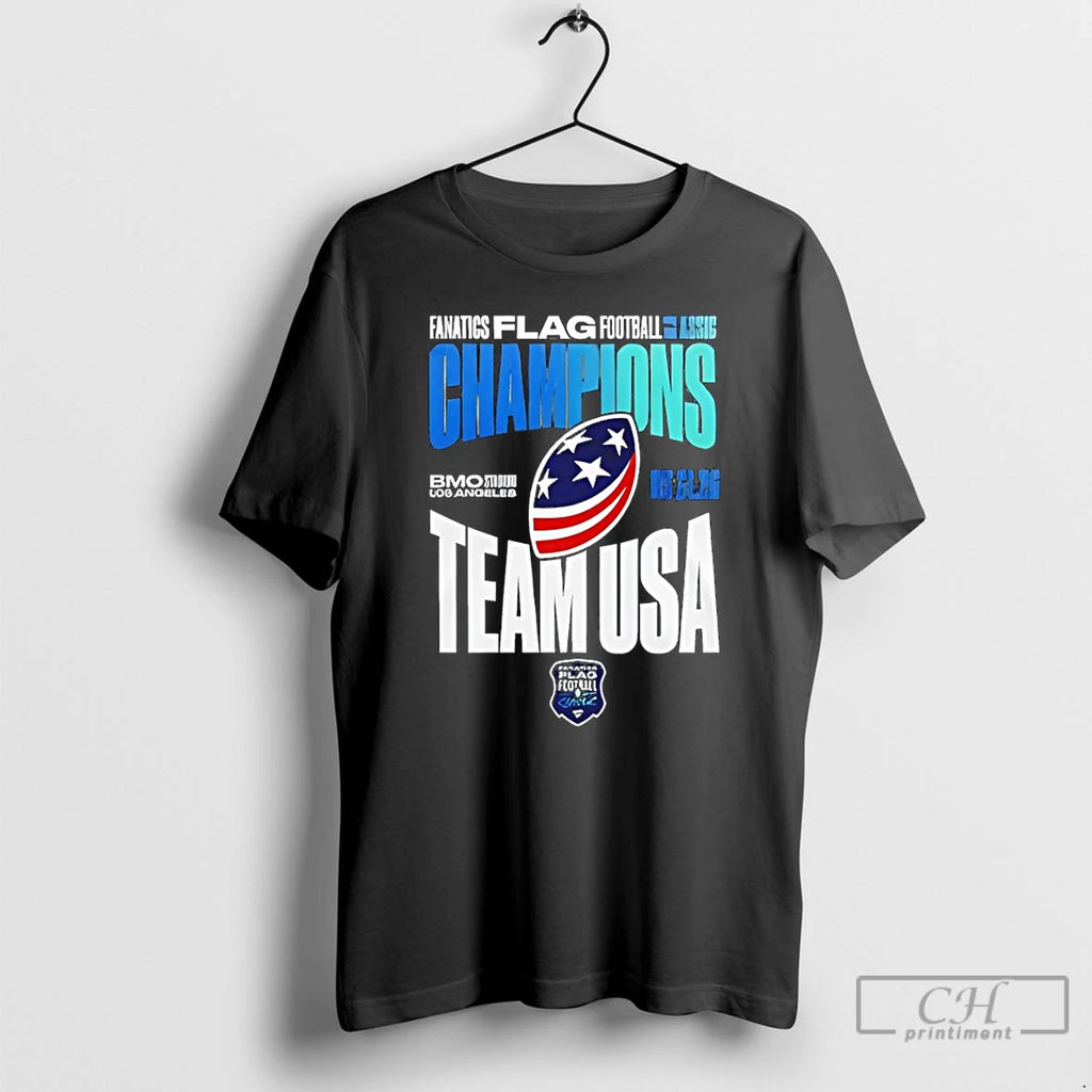 Premium Team Usa Football Classic Flag Champions 2026 Logo
