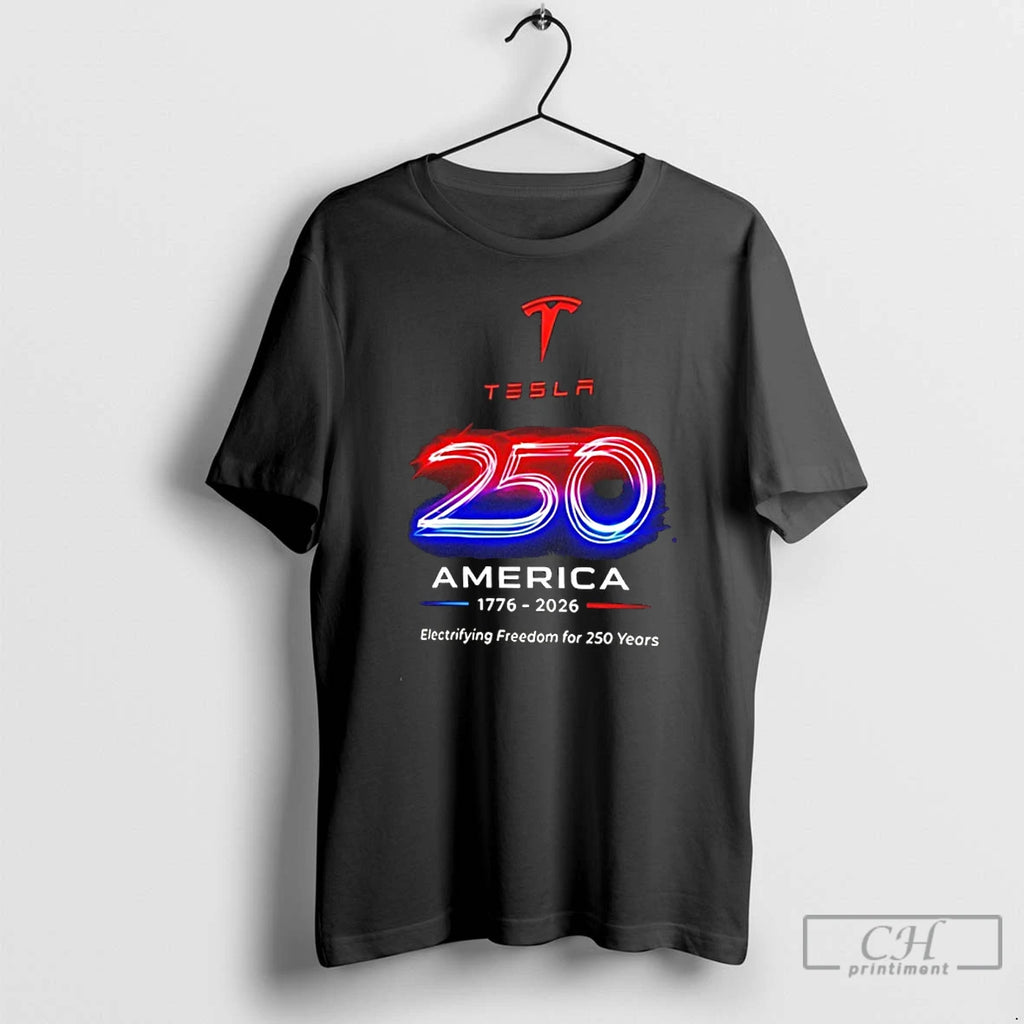 Premium Tesla America 250 1776 2026 Electrifying Freedom For 250 Years