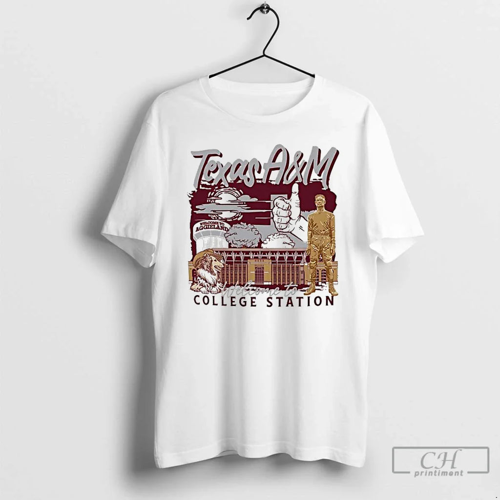 Texas Am Aggies Welcome Aggieland College Station T-Shirts, Hoodie, Sweatshirt