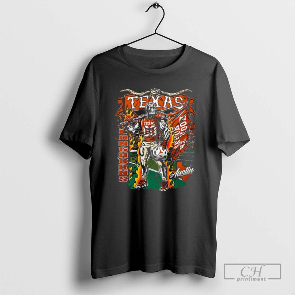 Texas Longhorns Hook Em Horns Austin Art Double Shirt T-Shirts, Hoodie, Sweatshirt