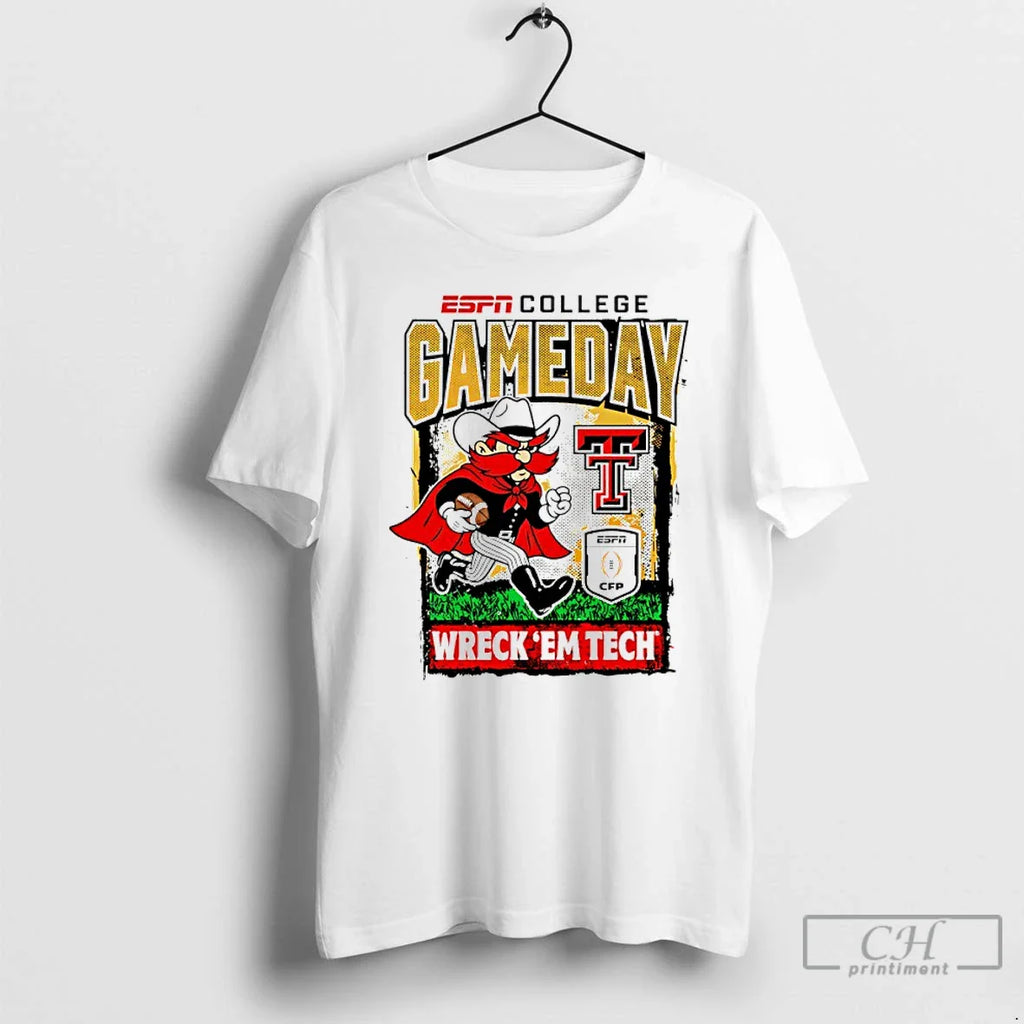 Texas Tech Red Raiders 2025 26 College Football Playoff Gameday Wreck %Ce%B3cyem Tech Mascot T-Shirts, Hoodie, Sweatshirt