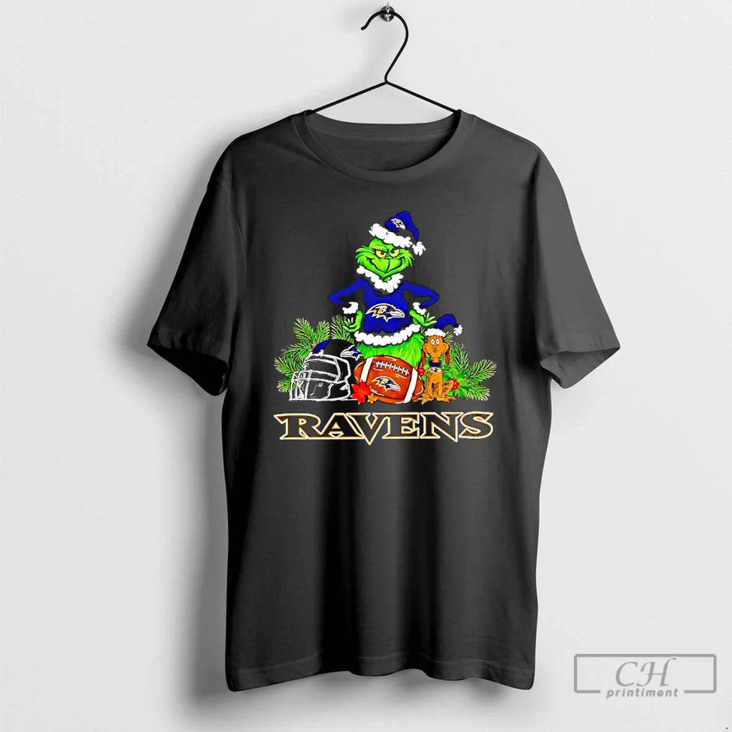 Grinch Max Baltimore Ravens Helmet Items T-Shirts, Hoodie, Sweatshirt