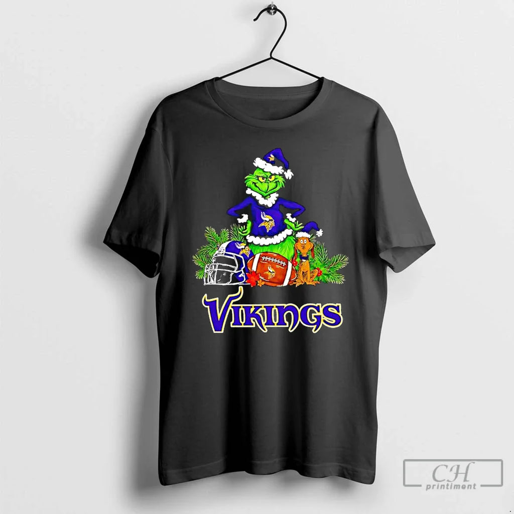 Grinch Max Minnesota Vikings Helmet Items T-Shirts, Hoodie, Sweatshirt