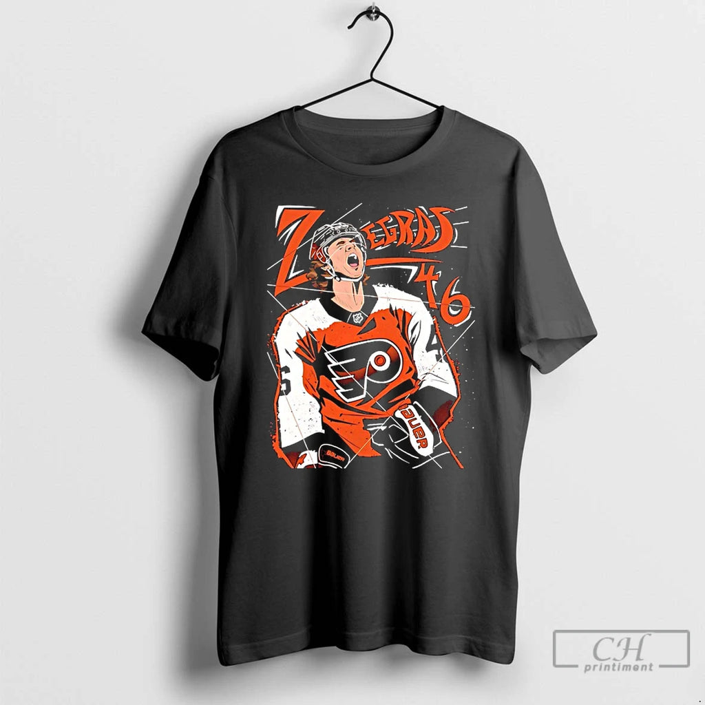 Premium Trevor Zegras Screaming Philadelphia Flyers