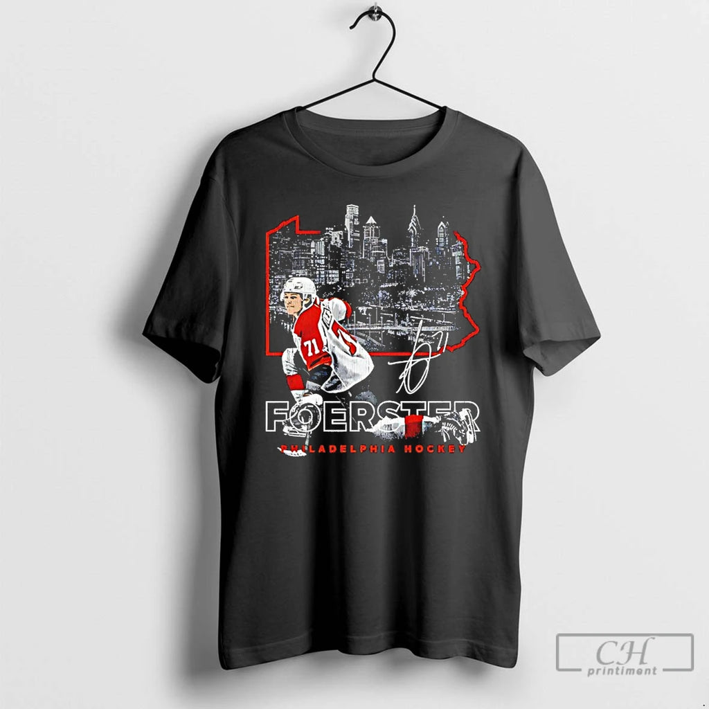 Premium Tyson Foerster Philadelphia Map Skyline Signature