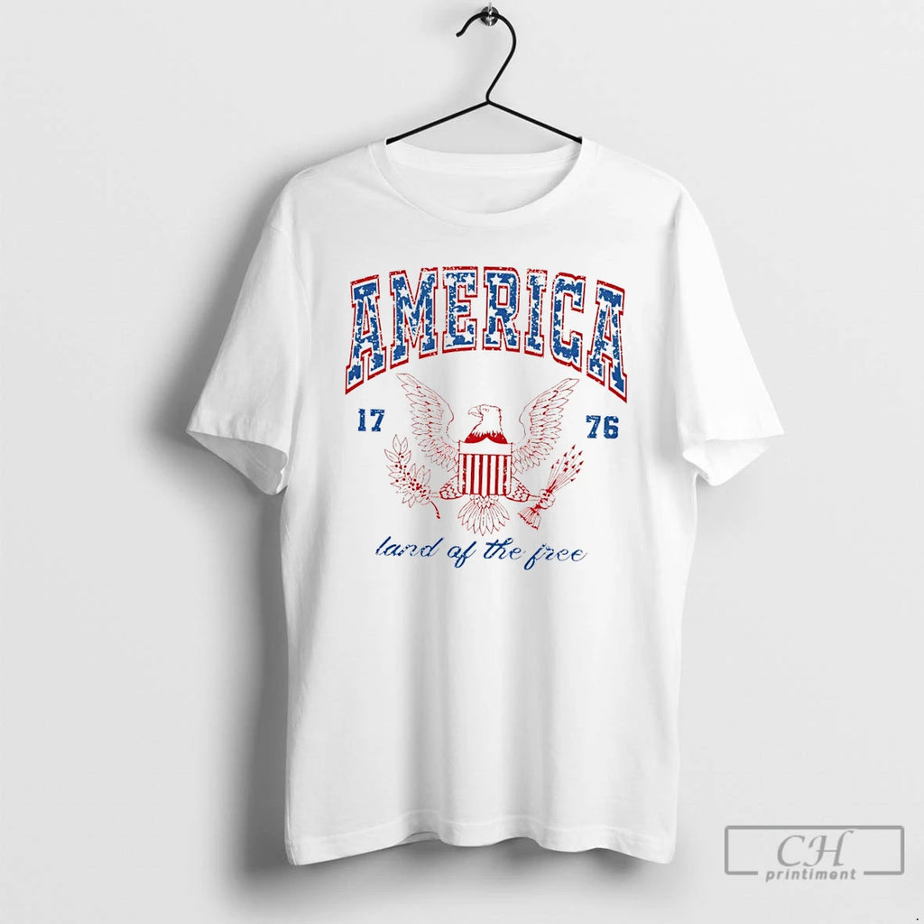 Premium Usa America 4th Of July Land Of The Free Since 1776 T Shirts Sweater