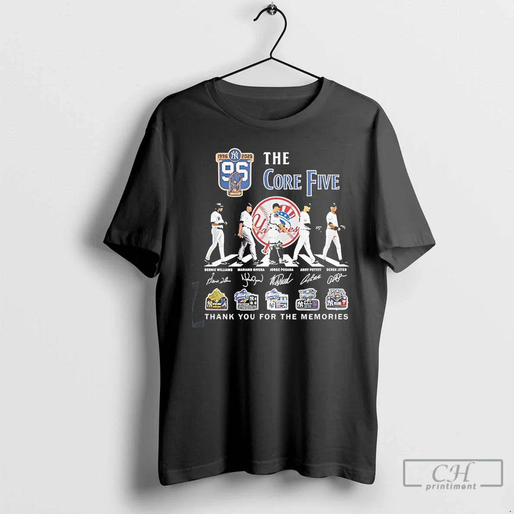 Williams Rivera Posada Pettitte Jeter Core Five New York Yankees Baseball Abbey Road T-Shirts, Hoodie, Sweatshirt