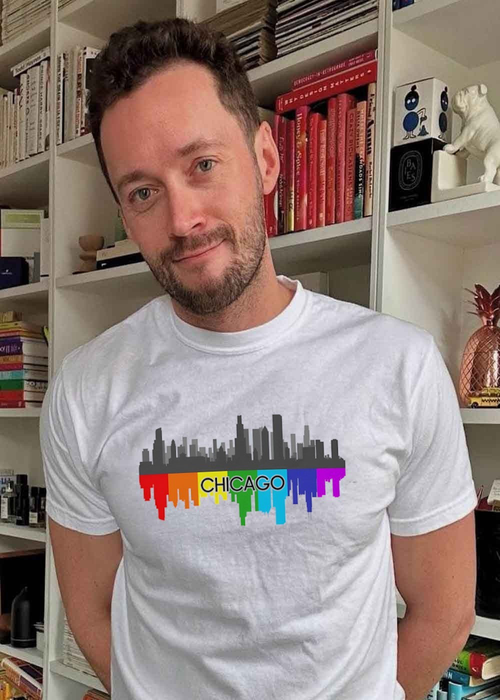 Pride City Skyline Pride Chicago T-Shirt