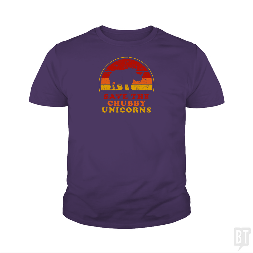 Save The Chubby Unicorns  Kids Shirt