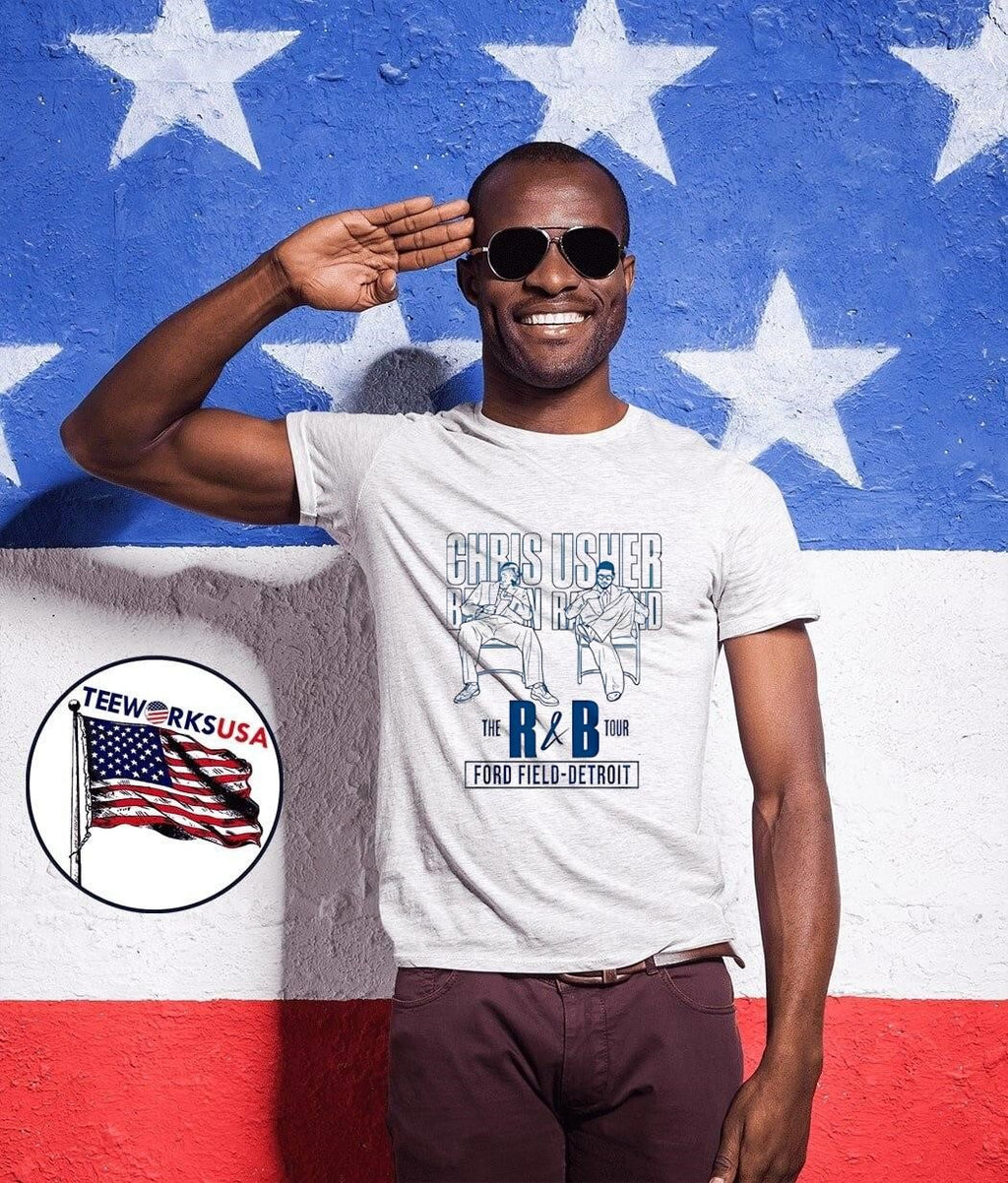 R&B Music The Tour Chris Usher Ford Field Detroit Concert T-Shirt