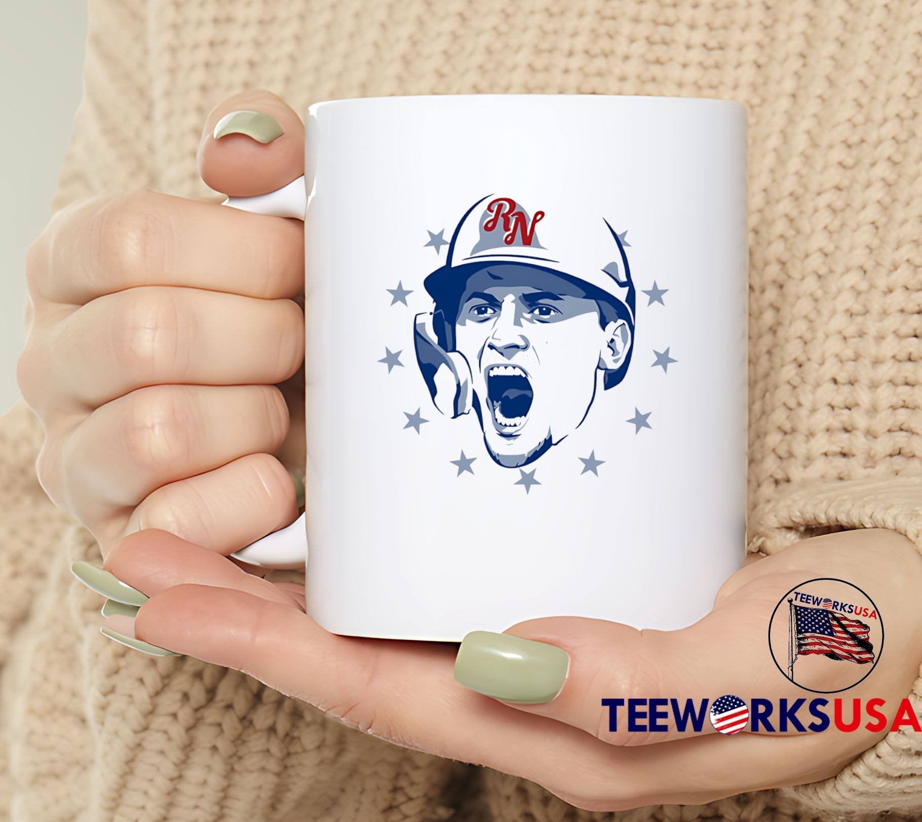 RN Baseball Player Shouting T-Shirt