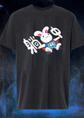 Rabbit Mascot GG Shield Flying T-Shirt