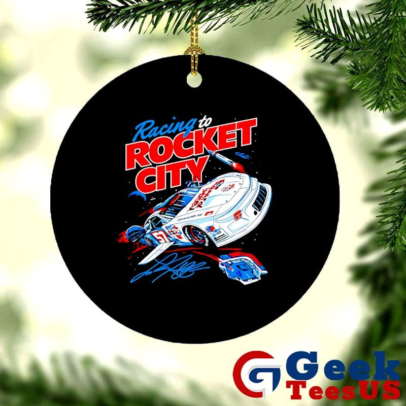 Racing to Rocket City 57 Claremont NC NASCAR Stock Car Speedway Motorsport signature T-shirt