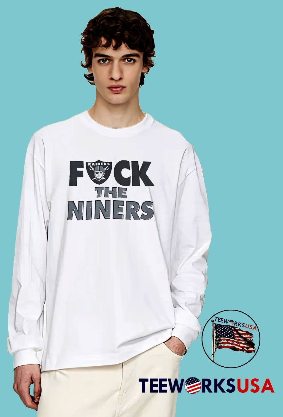 Raiders Apparel Fuck the Niners T-Shirt
