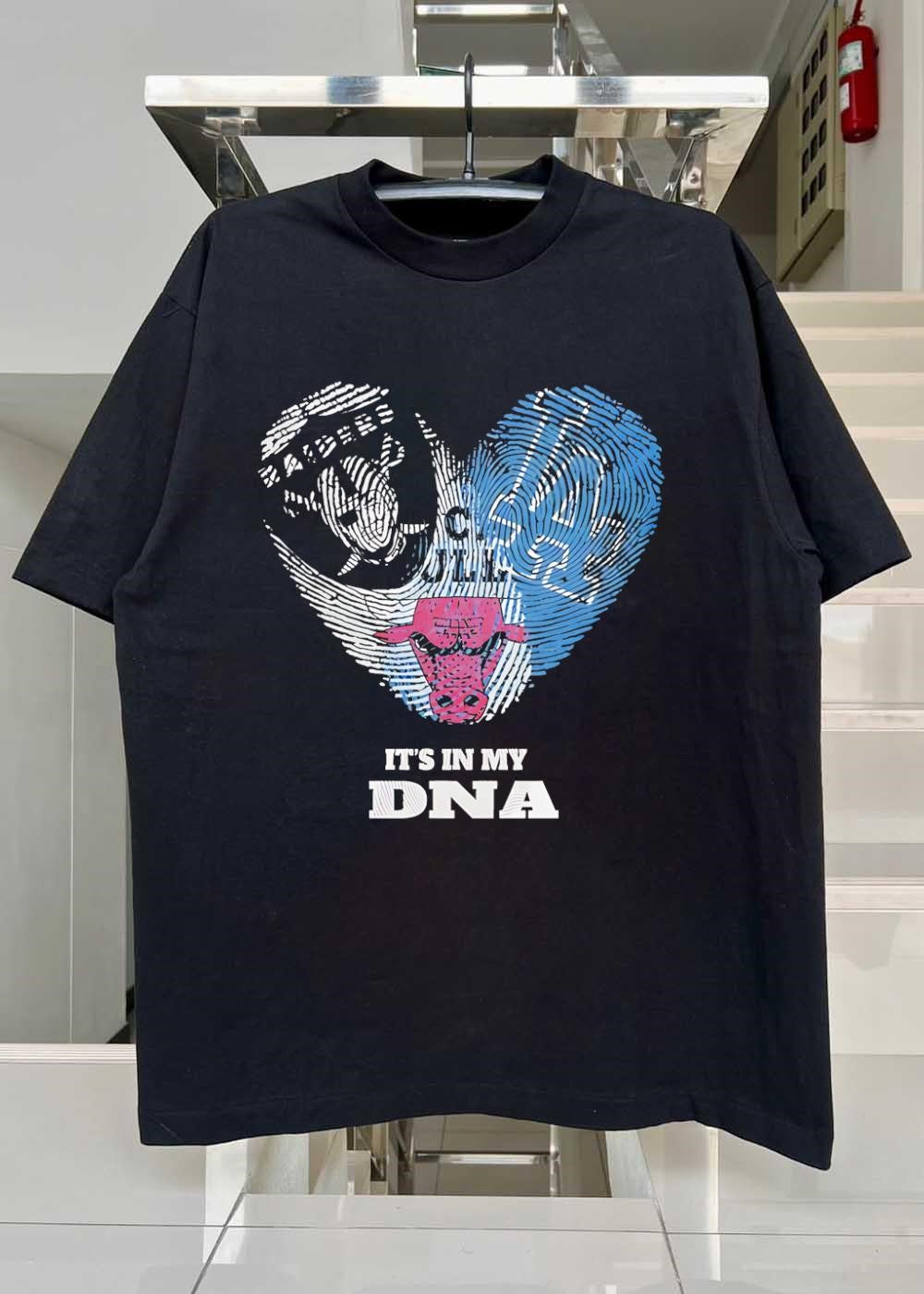 Raiders Dodgers Bulls It Is In My DNA Sports Fan T-Shirt