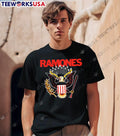 Ramones Look Out Below Eagle Baseball Bat T-Shirt