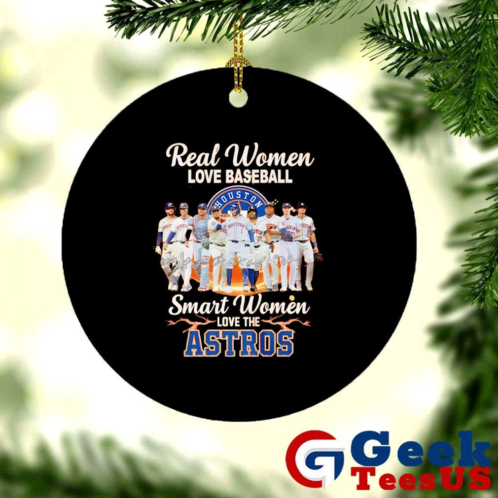 Real women love baseball smart women love the Houston Astros signature shirt