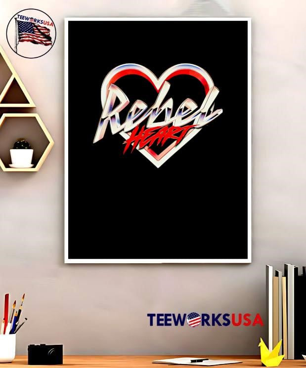 Rebel Heart Metallic Logo T-Shirt
