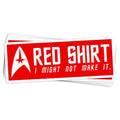 Red Shirt Vinyl Sticker