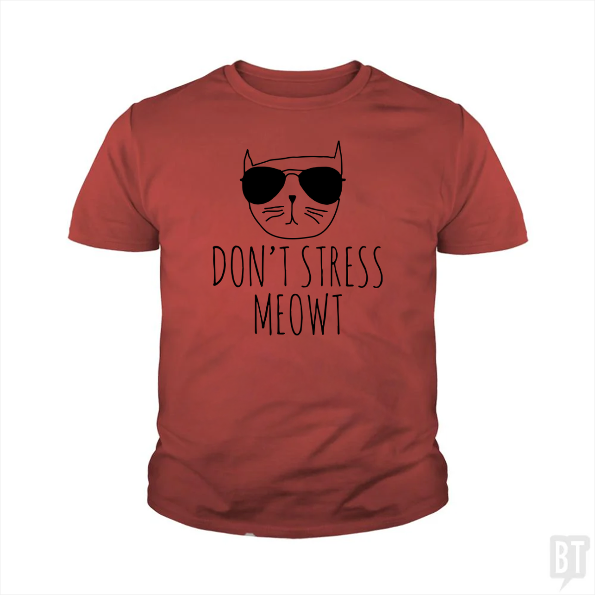 Don't Stress Meowt Kids Shirt
