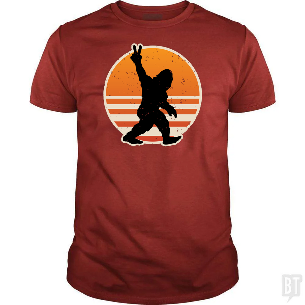 Retro Bigfoot Peace