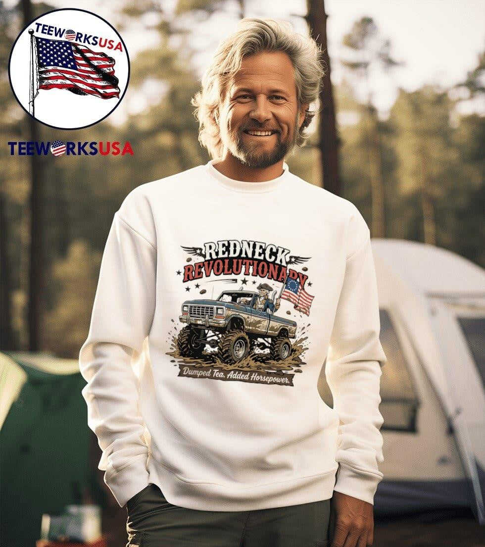 Redneck Revolutionary Dumped Tea Added Horsepower George Washington Shirt