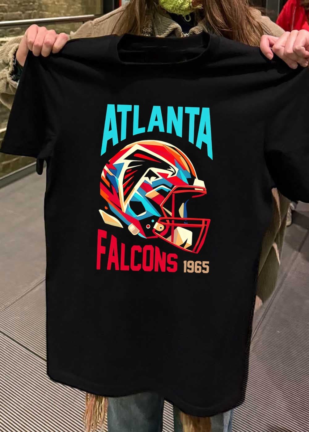 Retro Atlanta Falcons 1965 Helmet Football Team T-Shirt