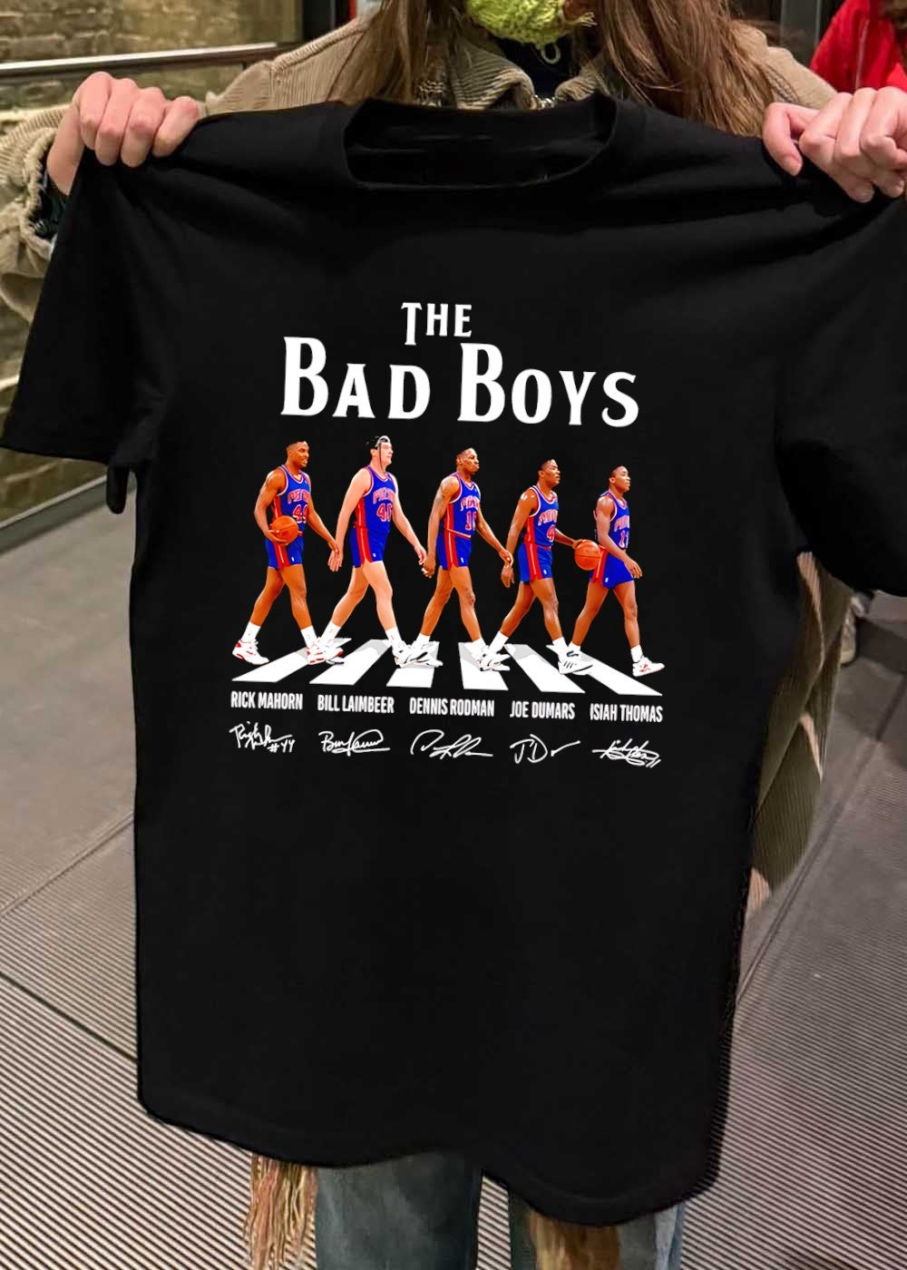 Rick Mahorn Bill Laimbeer Dennis Rodman Joe Dumars Isiah Thomas The Bad Boys Shirt