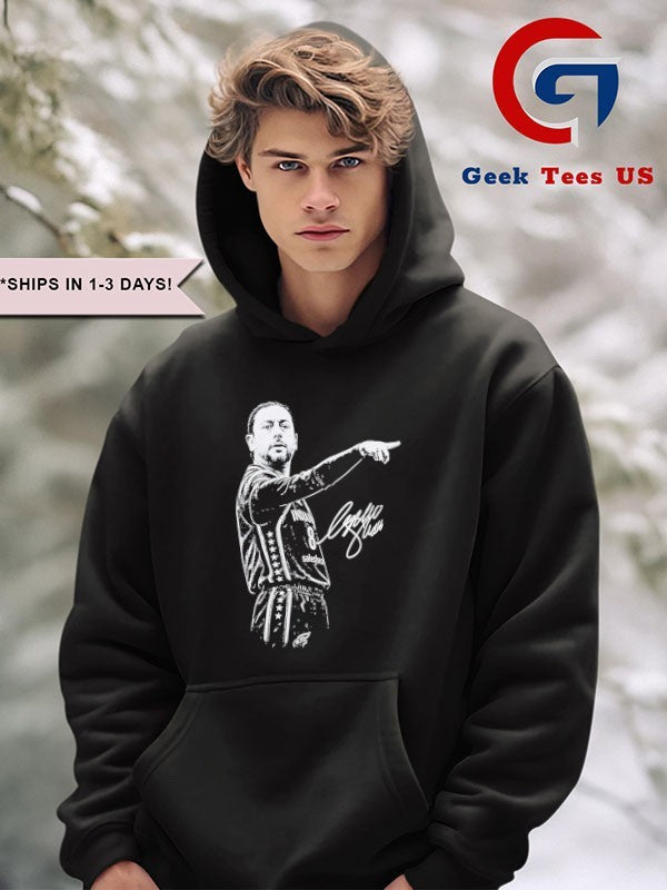 Roberto De Zerbi Sophie Cunningham Pointing parody signature T-shirt
