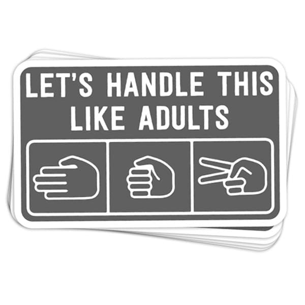 Rock Paper Scissors Vinyl Sticker