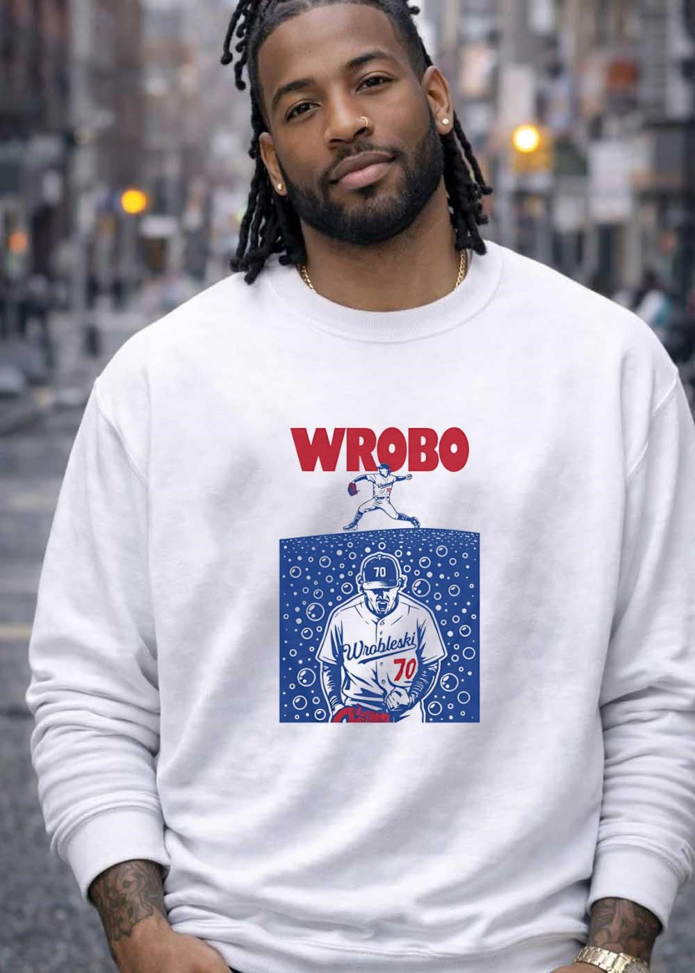 Roto Wear Players Wrobo Wrobleski 70 Pitching Baseball T-Shirt
