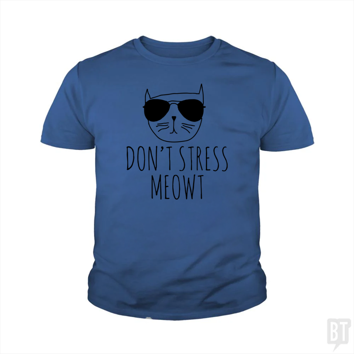 Don't Stress Meowt Kids Shirt