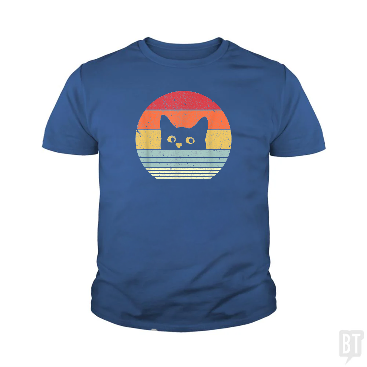Cat Retro Style Kids Shirt