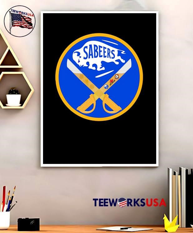 Sabeers Logo Buffalo Sabres Beer Themed Graphic shirt