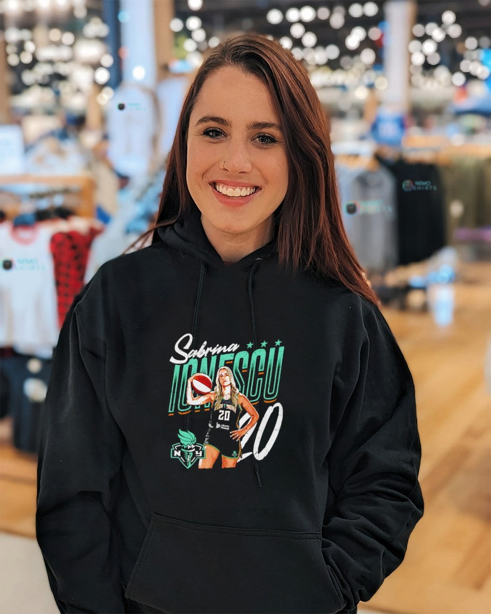 Sabrina Ionescu New York Liberty player name shirt