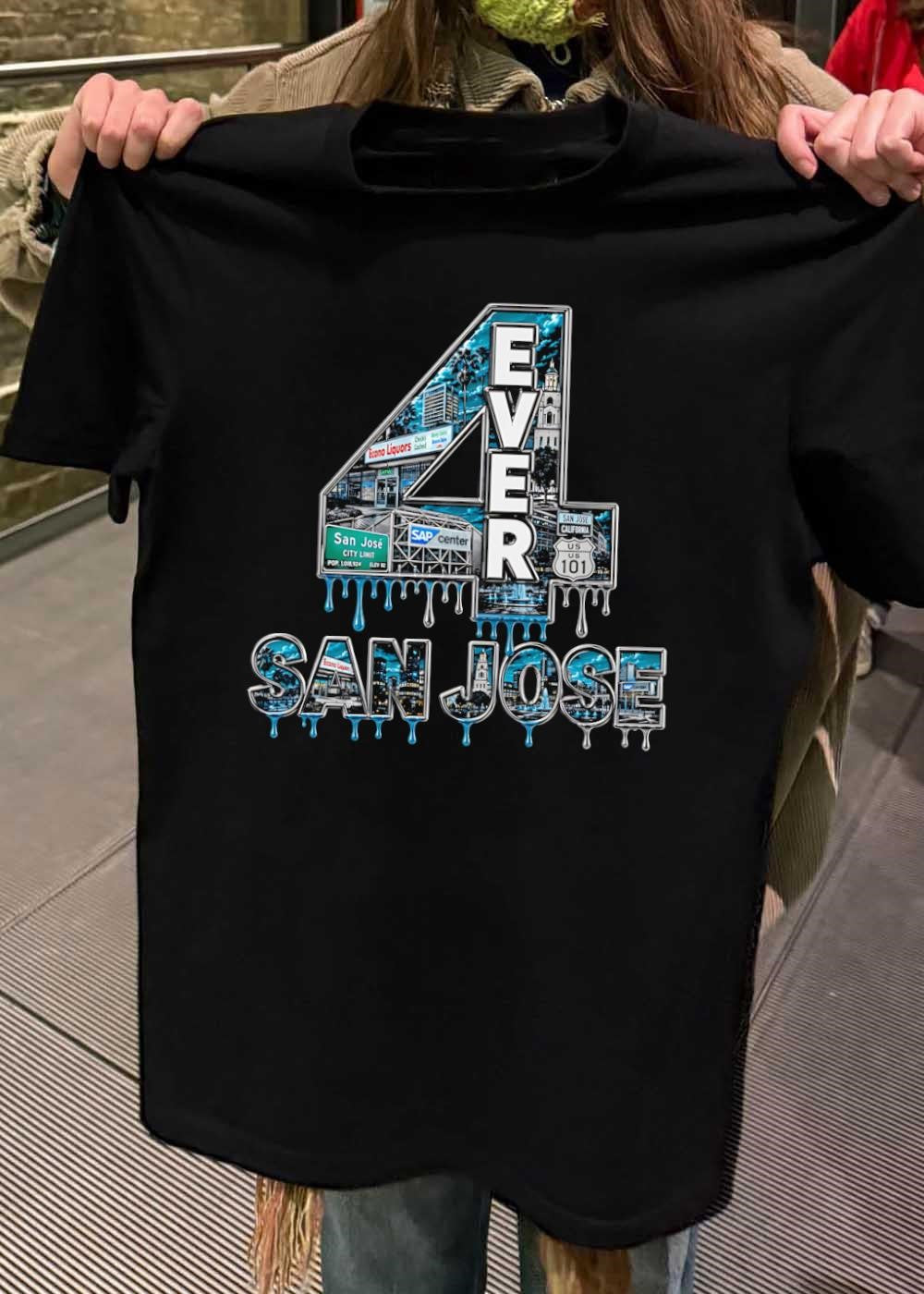 San Jose Apparel 4 Ever San Jose Econo Liquors SAP Center US 101 T-Shirt