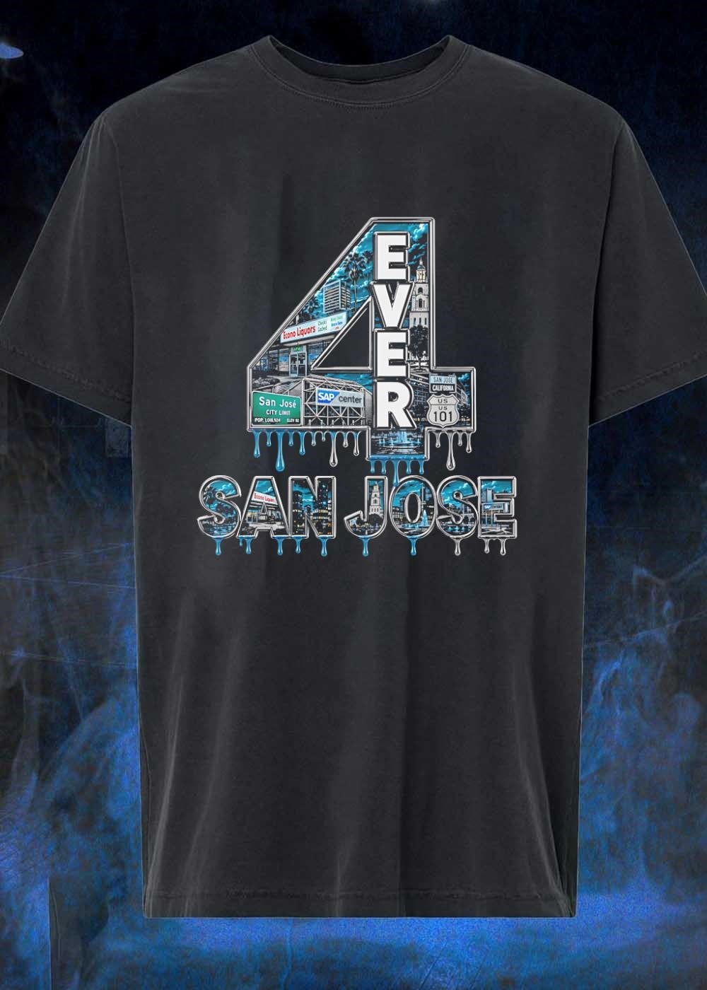 San Jose Apparel 4 Ever San Jose Econo Liquors SAP Center US 101 T-Shirt