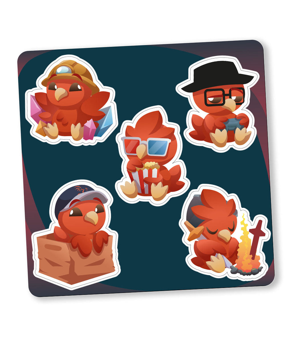 Chibi Phoenix Sticker Sheet