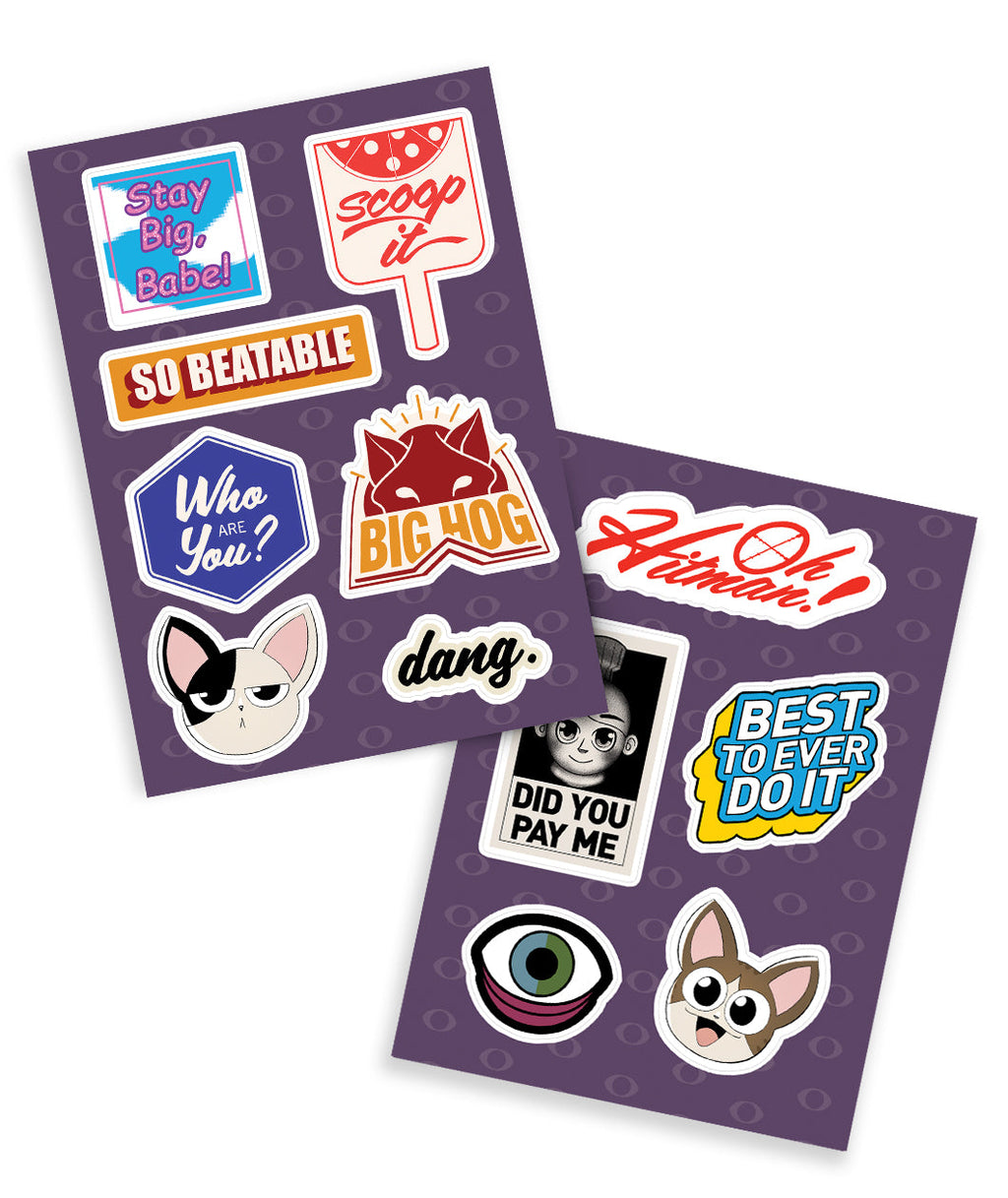 Secret Sleepover Sticker Sheets