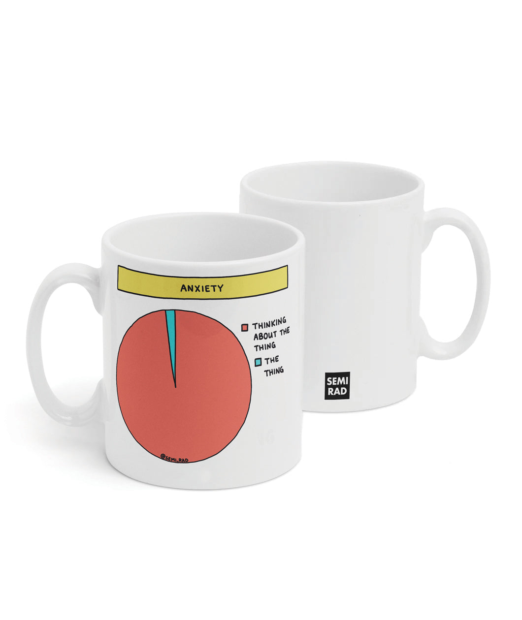Anxiety Pie Chart Mug