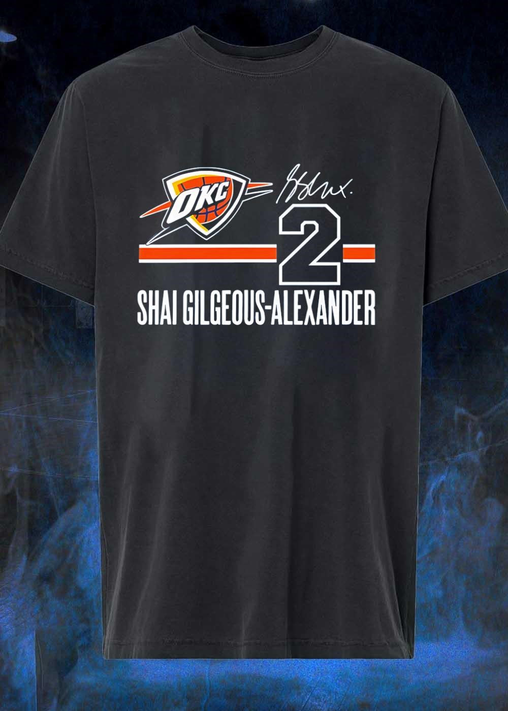 Shai Gilgeous-Alexander Signature OKC Thunder 2 Jersey T-Shirt