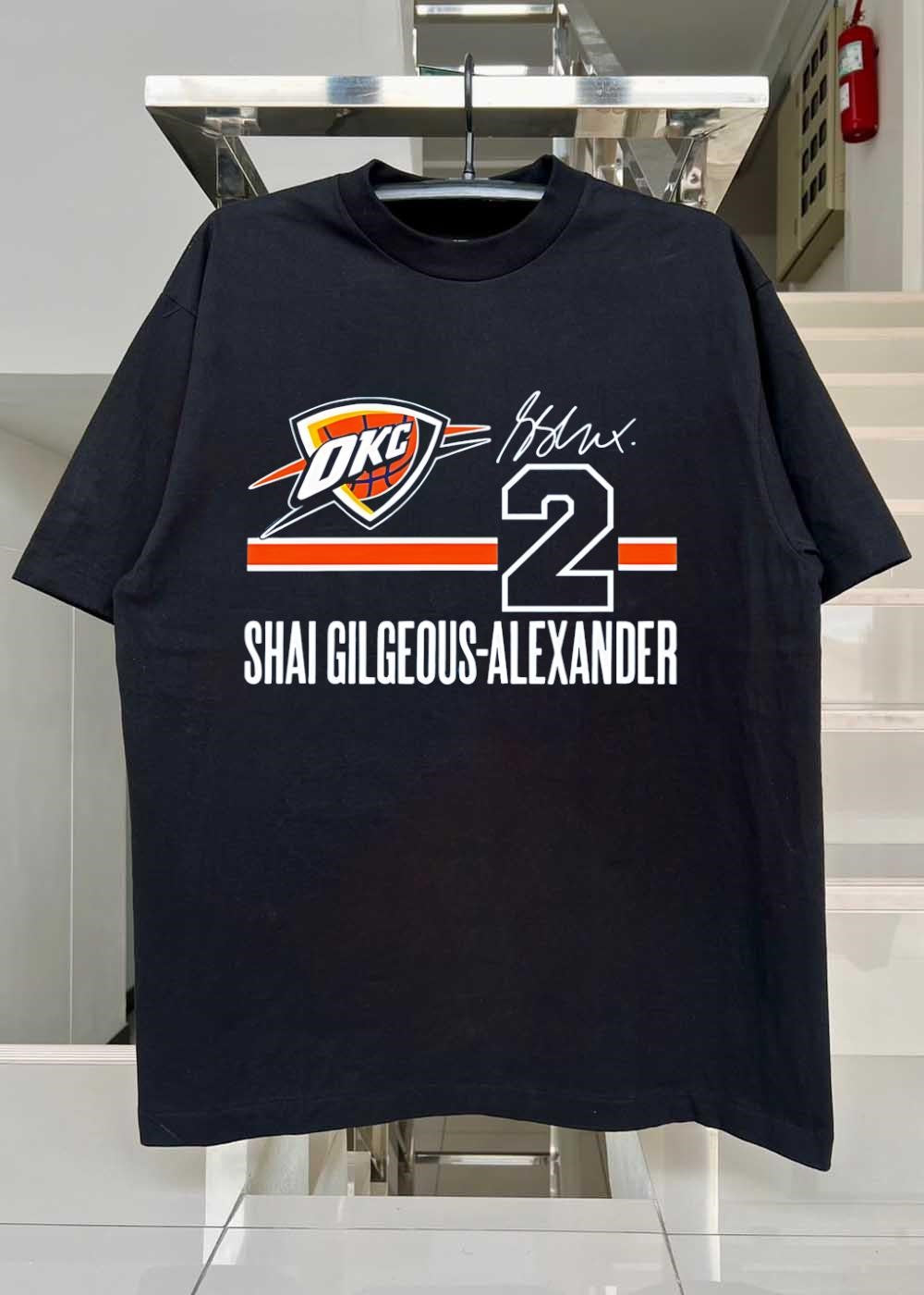 Shai Gilgeous-Alexander Signature OKC Thunder 2 Jersey T-Shirt