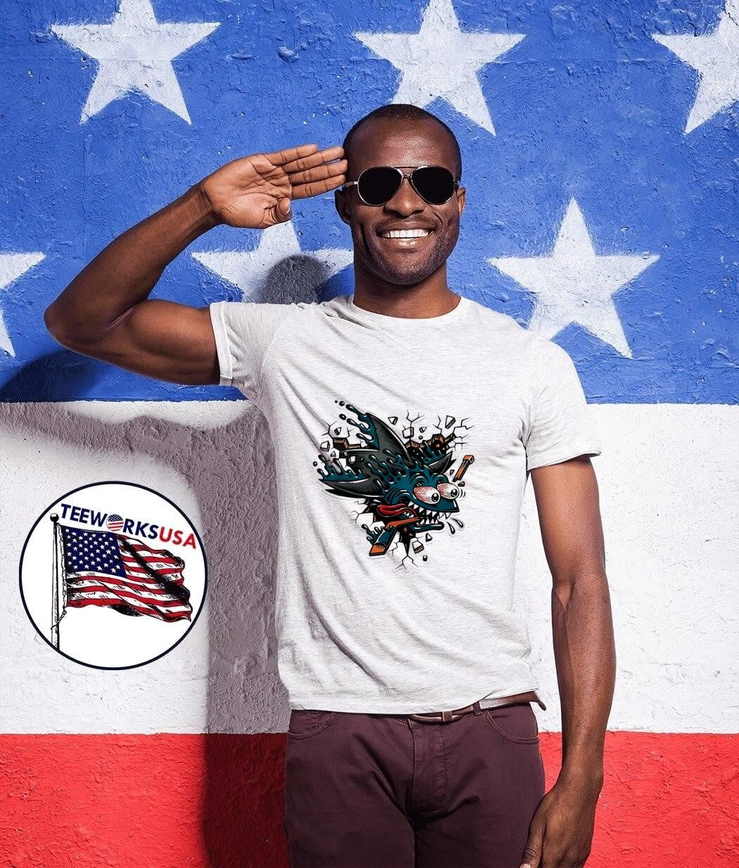 Shark Breaking Wall shirt