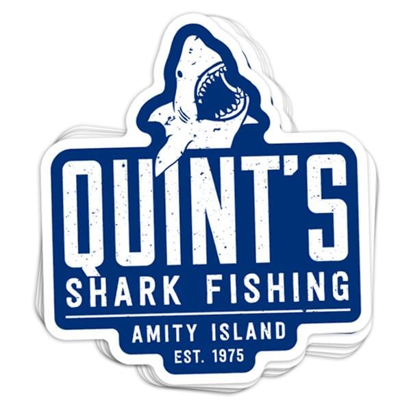 Shark Fishing Vinyl Sticker