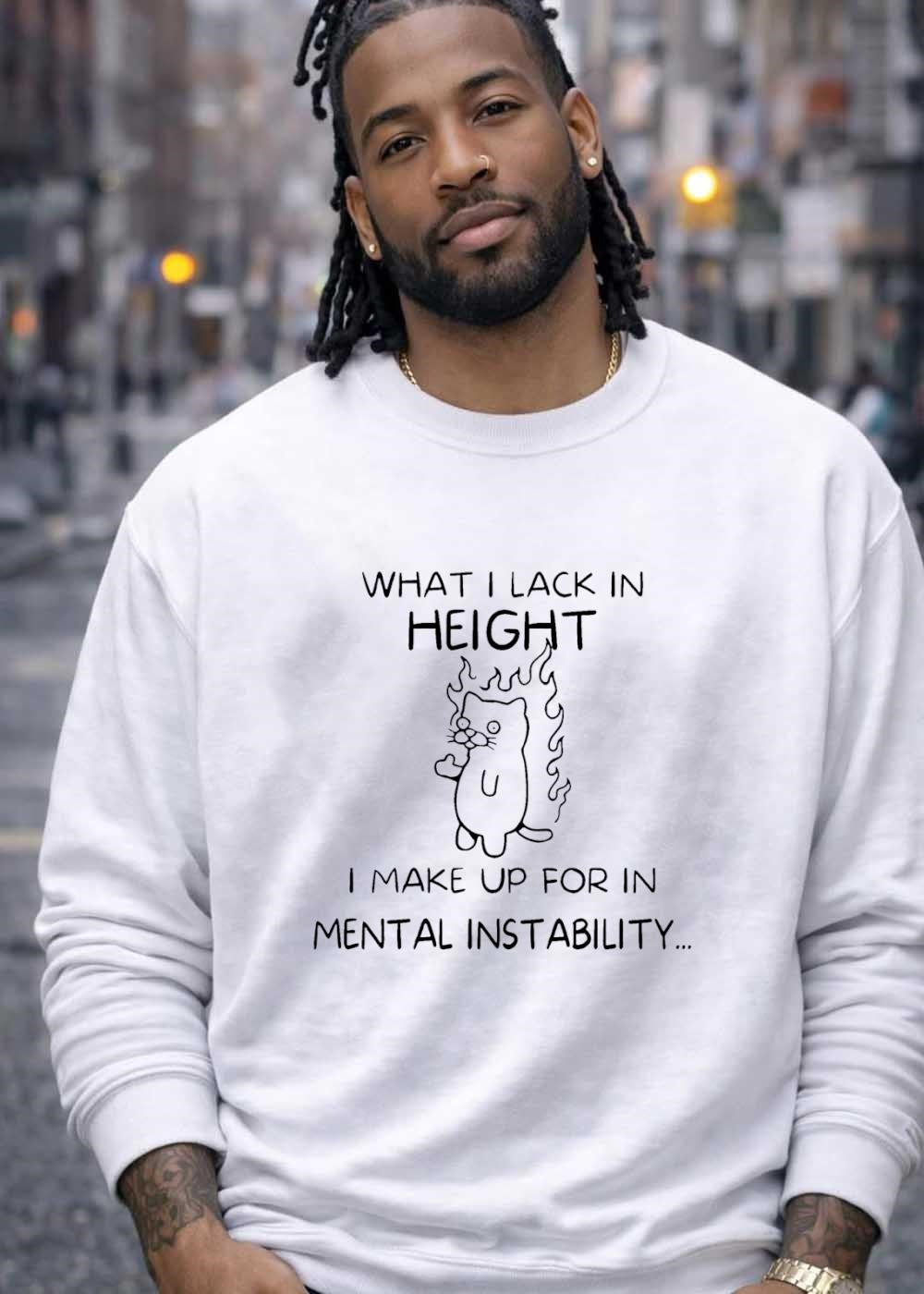 Short Cat, Mental Instability T-Shirt