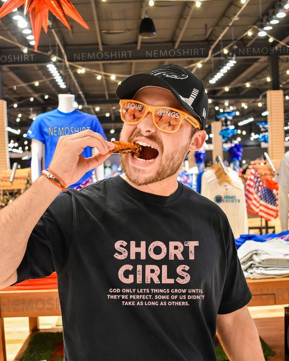 Short girls God only lets things grow until they’re perfect funny saying shirt