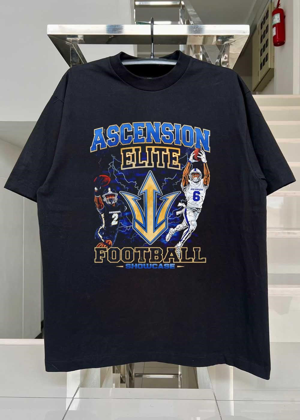 Showcase ‘ Two Football Players Catching Balls ‘ Ascension Elite Football Shirt