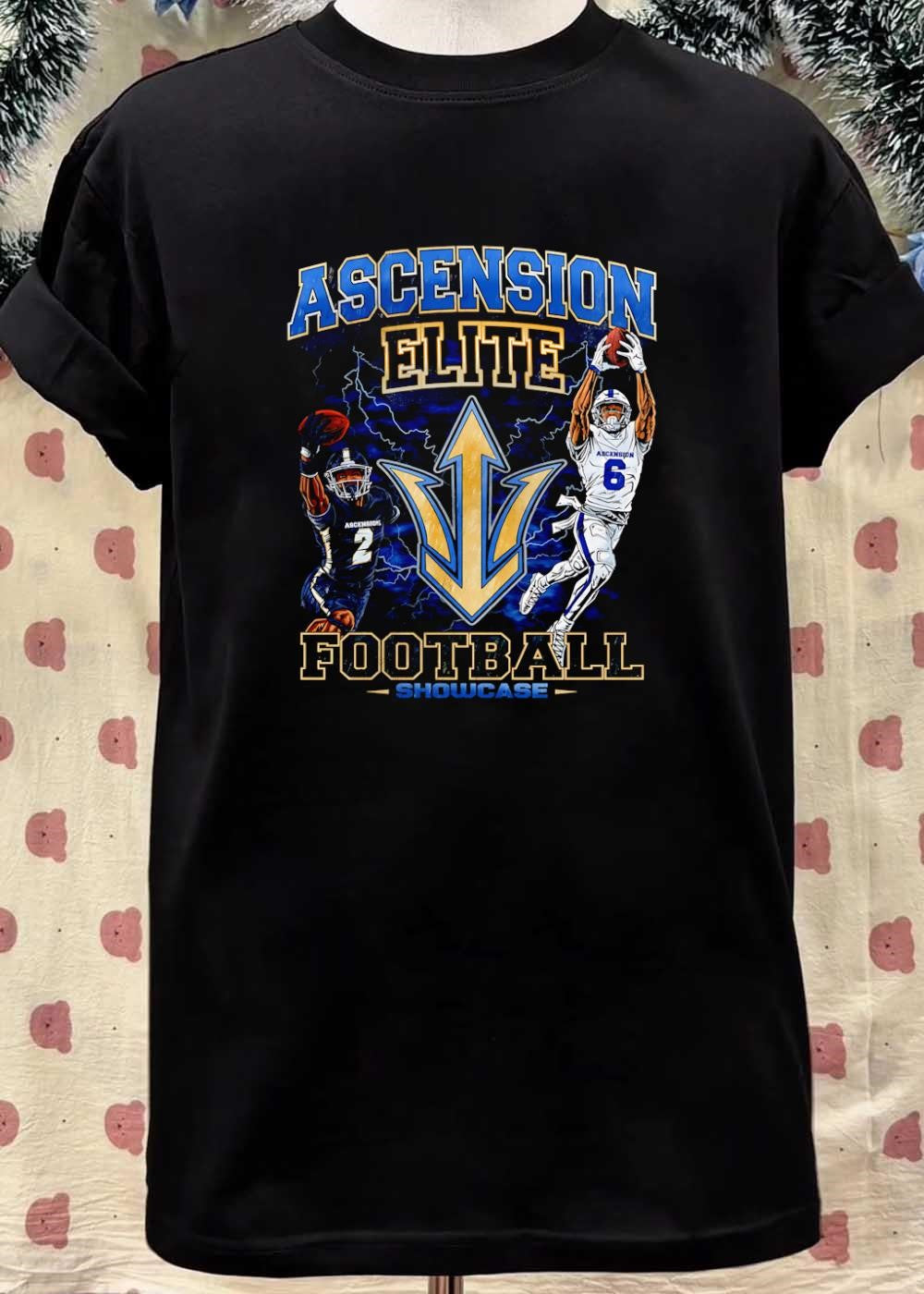 Showcase ‘ Two Football Players Catching Balls ‘ Ascension Elite Football Shirt